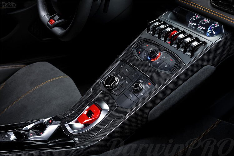 2015 - 2023 Lamborghini Huracan LP610 & LP580 & EVO Autoclave Carbon Fiber Center Console Border Trim