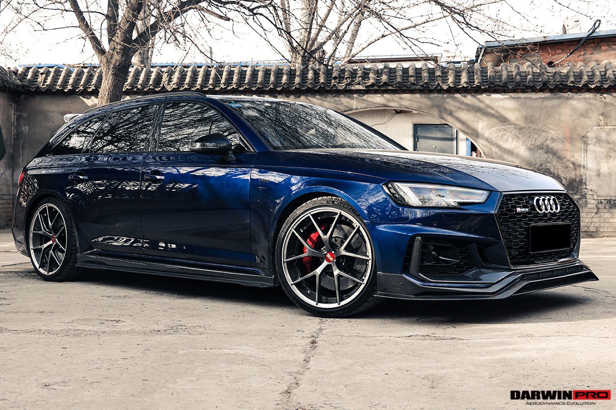 2017 - 2024 Audi RS4 B9 BKSS Style Side Skirts Under Board