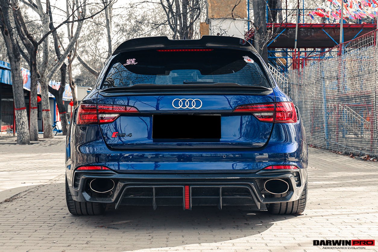 2017 - 2024 Audi RS4 B9 BKSS Style Rear Diffuser with Winglets