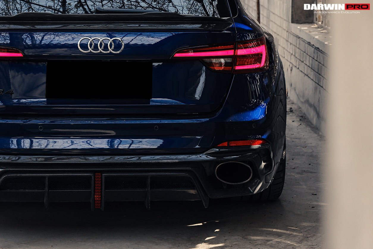 2017 - 2024 Audi RS4 B9 BKSS Style Rear Diffuser with Winglets