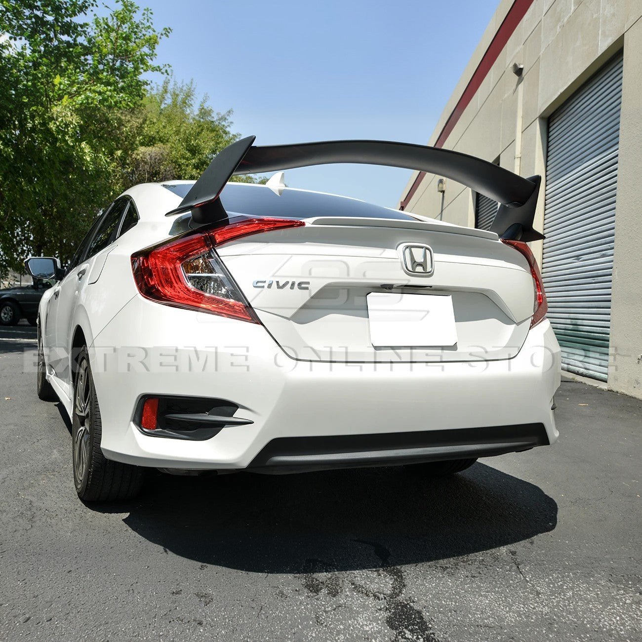 Honda Civic FC Sedan Type R Conversion Matte Black Rear Trunk Spoiler 2016-2021