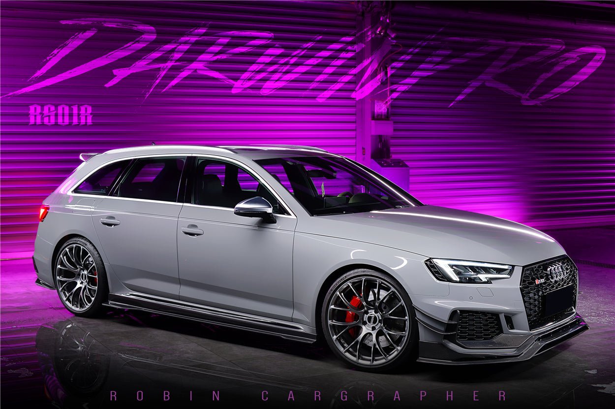 2017 - 2024 Audi RS4 B9 BKSS Style Side Skirts Under Board