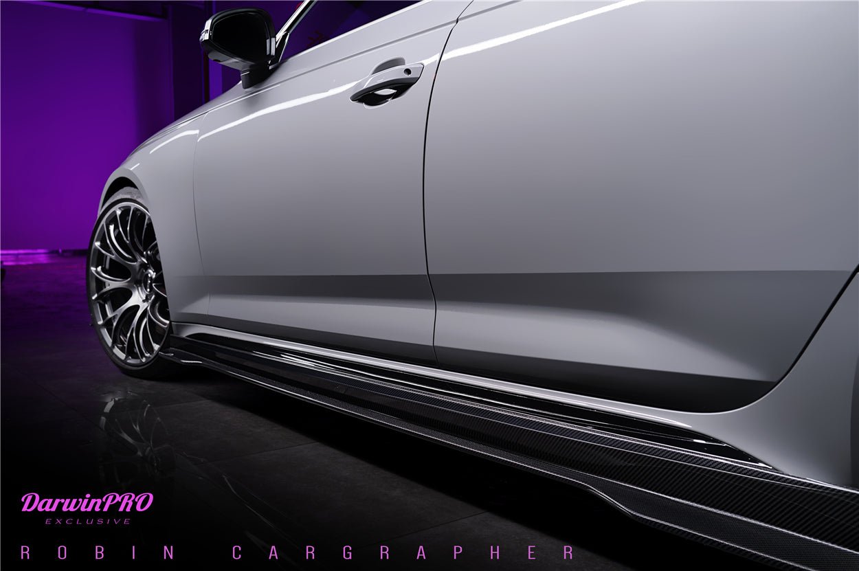 2017 - 2024 Audi RS4 B9 BKSS Style Side Skirts Under Board