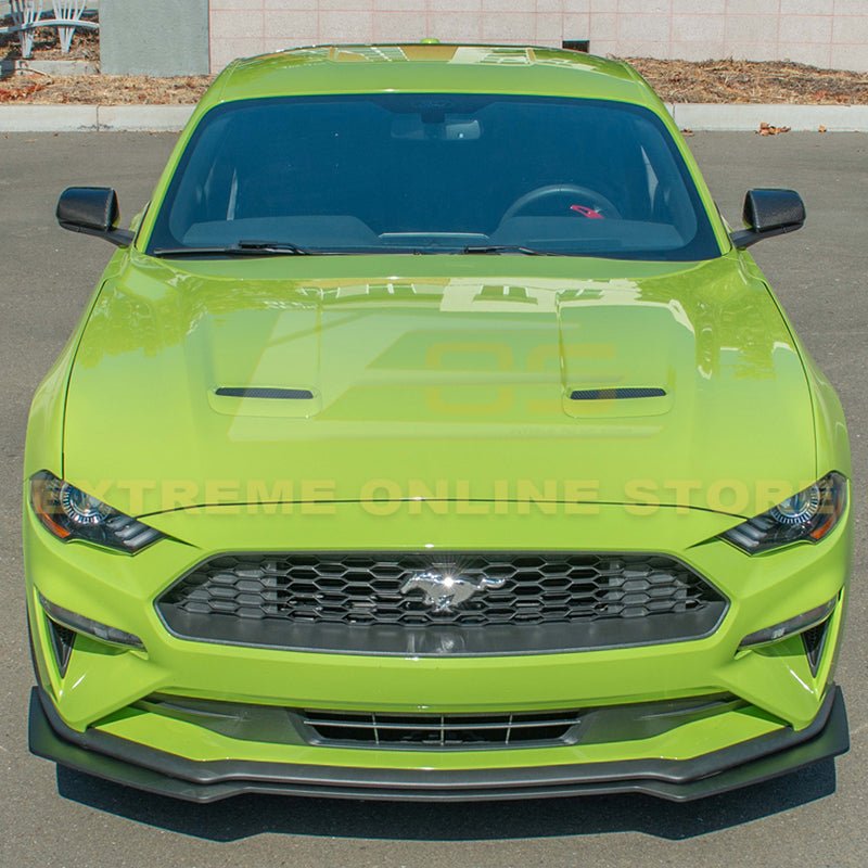 Ford Mustang S550 Facelift GT EcoBoost Front Splitter Lip Primer Black 2018-2022