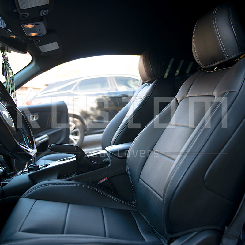 2015-23 Ford Mustang S550 Coupe Genuine Leather Seat Covers