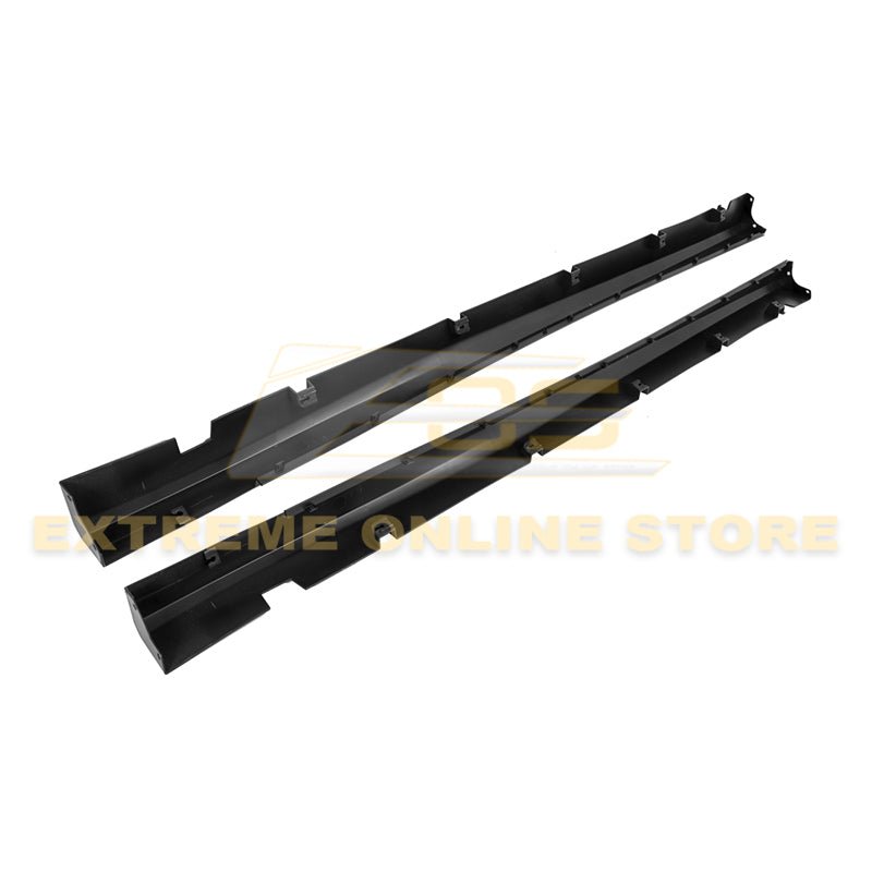 Dodge Charger SRT Style Unpainted Black Side Skirts 2011-Up