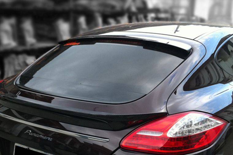 2010-2013 Porsche Panamera 970.1 TAS Style Carbon Fiber Roof Spoiler - Carbonado