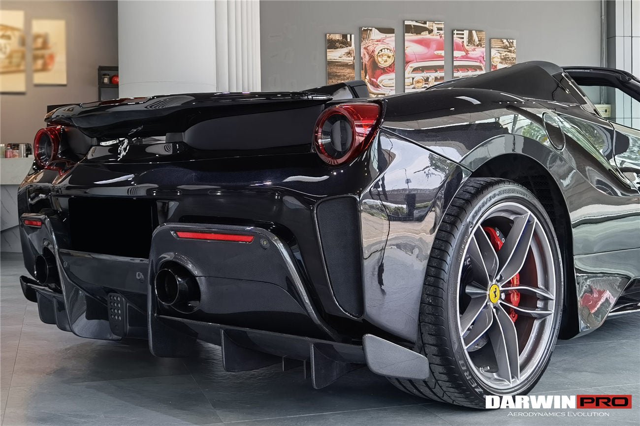 2015 - 2020 Ferrari 488 Spyder Pista Style Rear Bumper & Wing