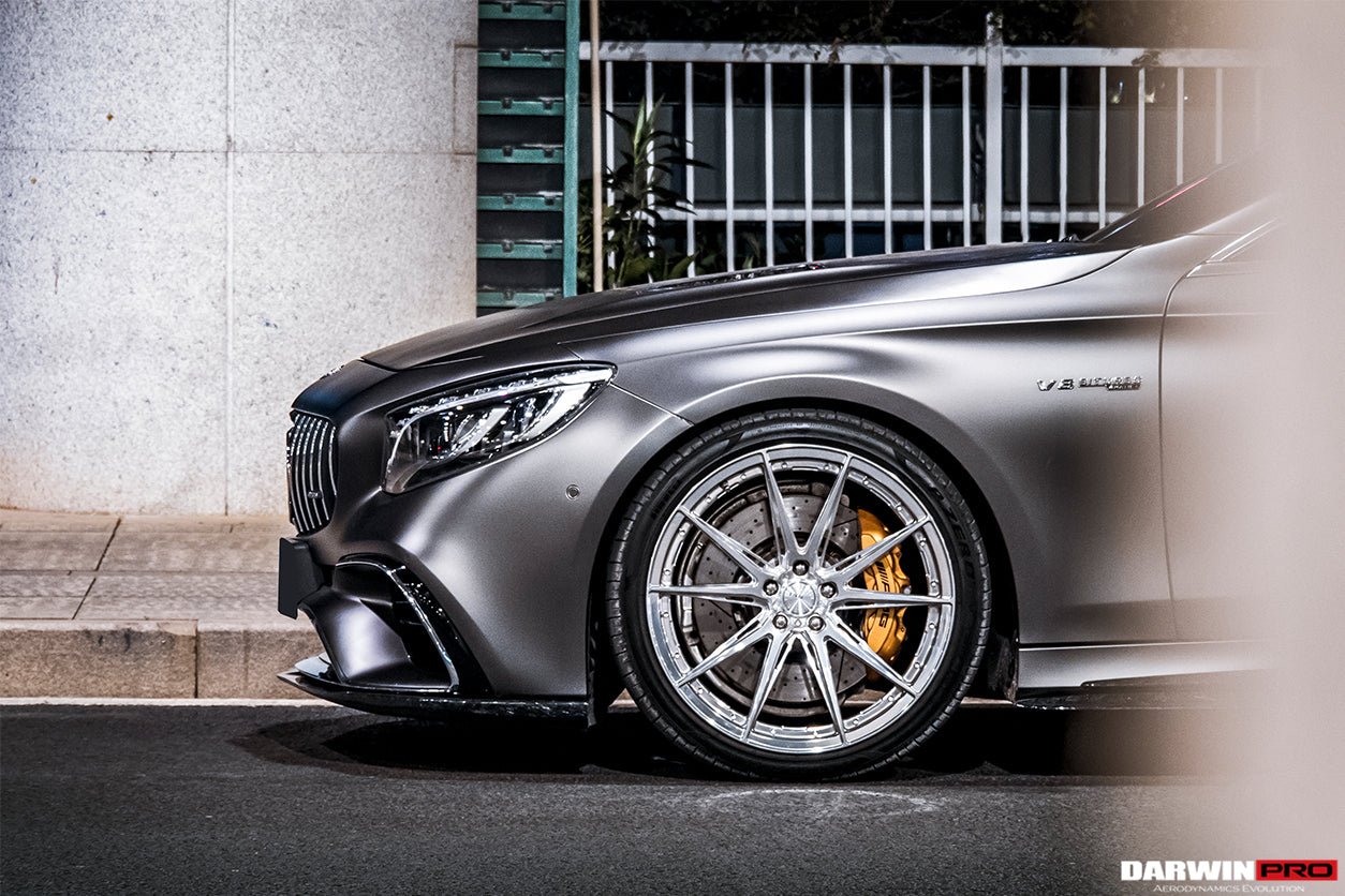 2018 - 2021 Mercedes Benz C217 S63 & S65 AMG Coupe BKSS Style Carbon Fiber Front Lip
