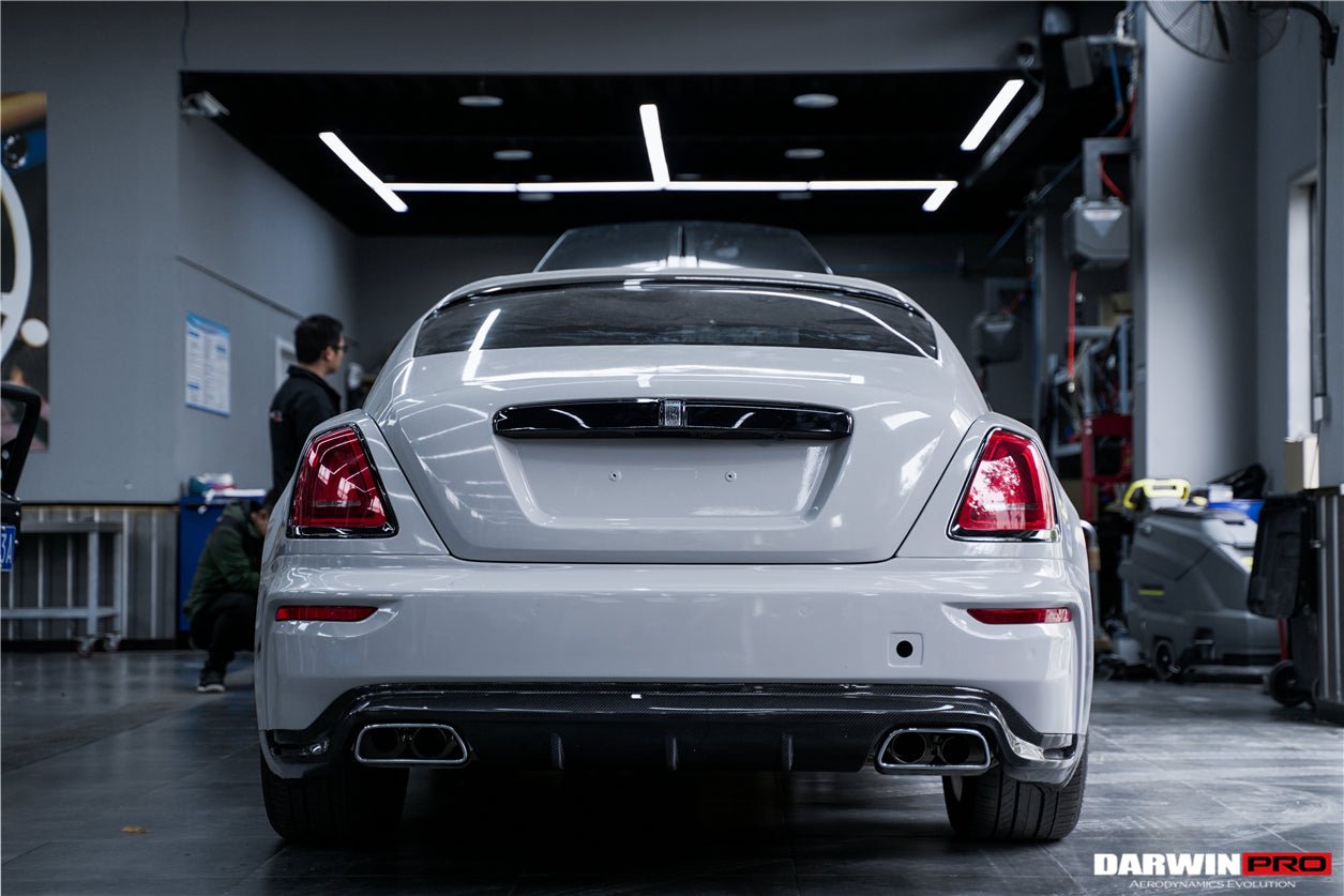 2016 - 2020 Rolls-Royce Wraith & Dawn BKSS Style Partial Carbon Fiber Rear Bumper