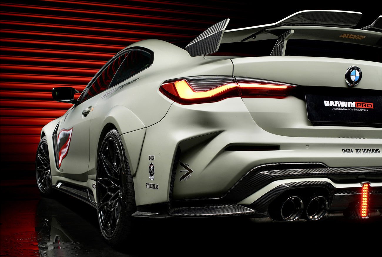 2021-2025 BMW M4 G82 & G83 BKSSII Style Rear Bumper with LED Light