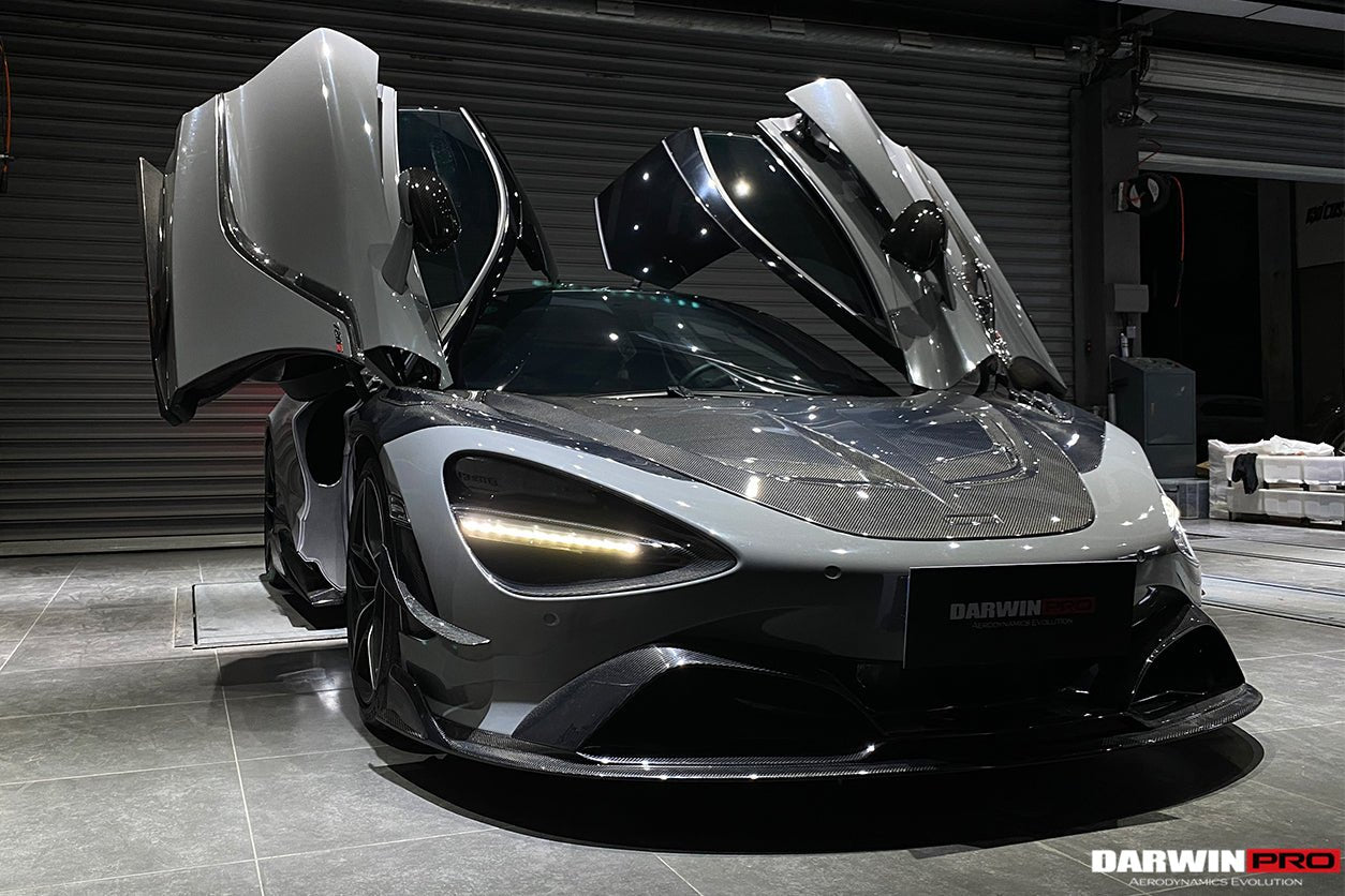 2017 - 2021 McLaren 720S Se²NWB Style Carbon Fiber Front Bumper Canards