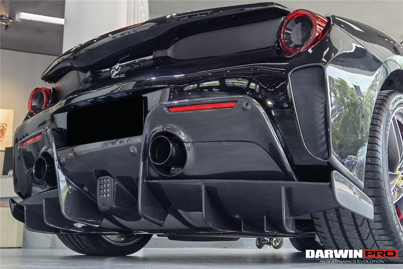 2015 - 2020 Ferrari 488 Spyder Pista Style Rear Bumper & Wing
