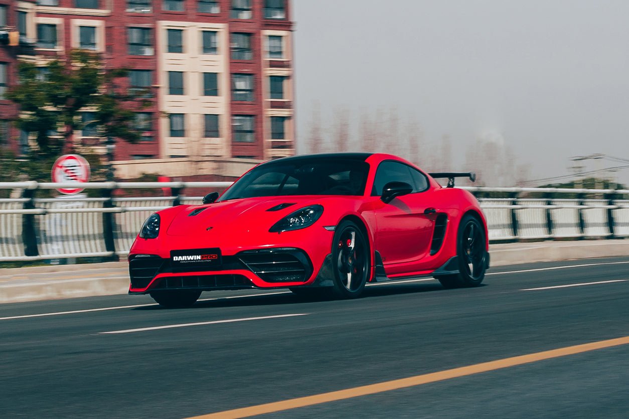 2016 - 2024 Porsche 718 Cayman & Boxster Stuttmate Carbon Fiber Side Skirts