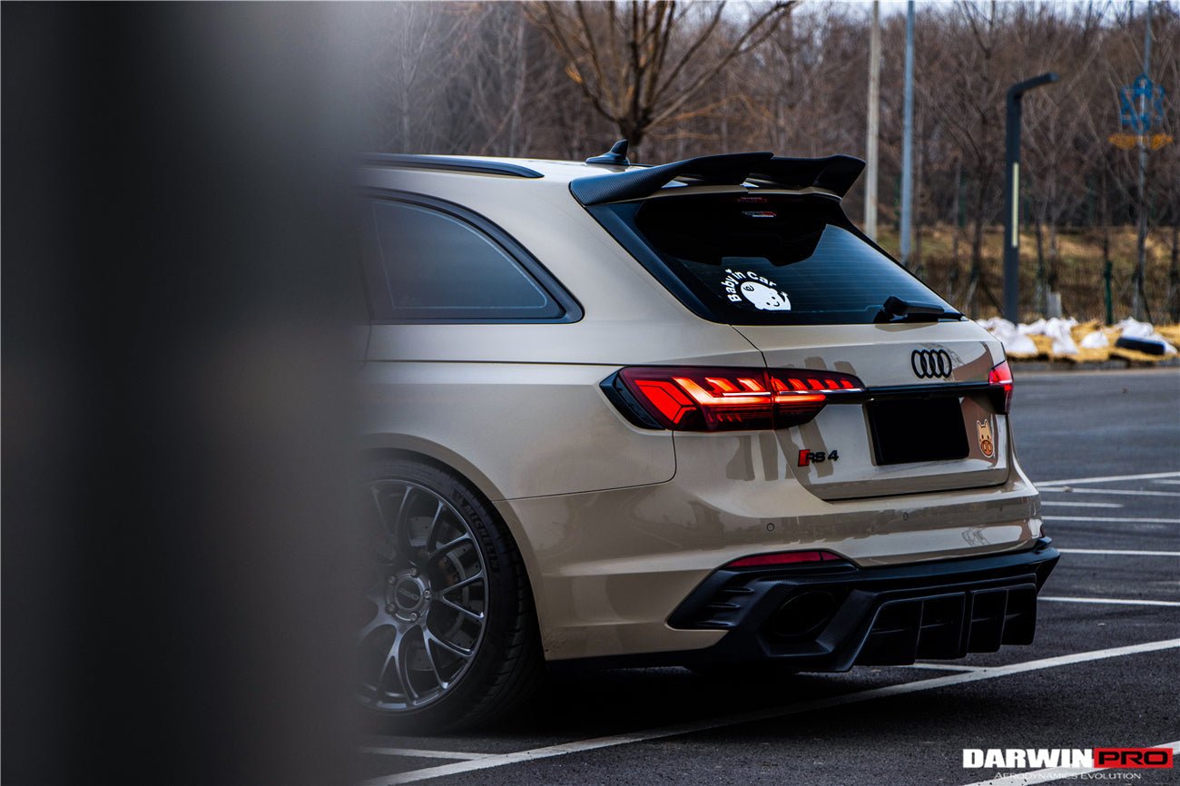 2017 - 2024 Audi RS4 B9 BKSS Style Rear Diffuser with Winglets