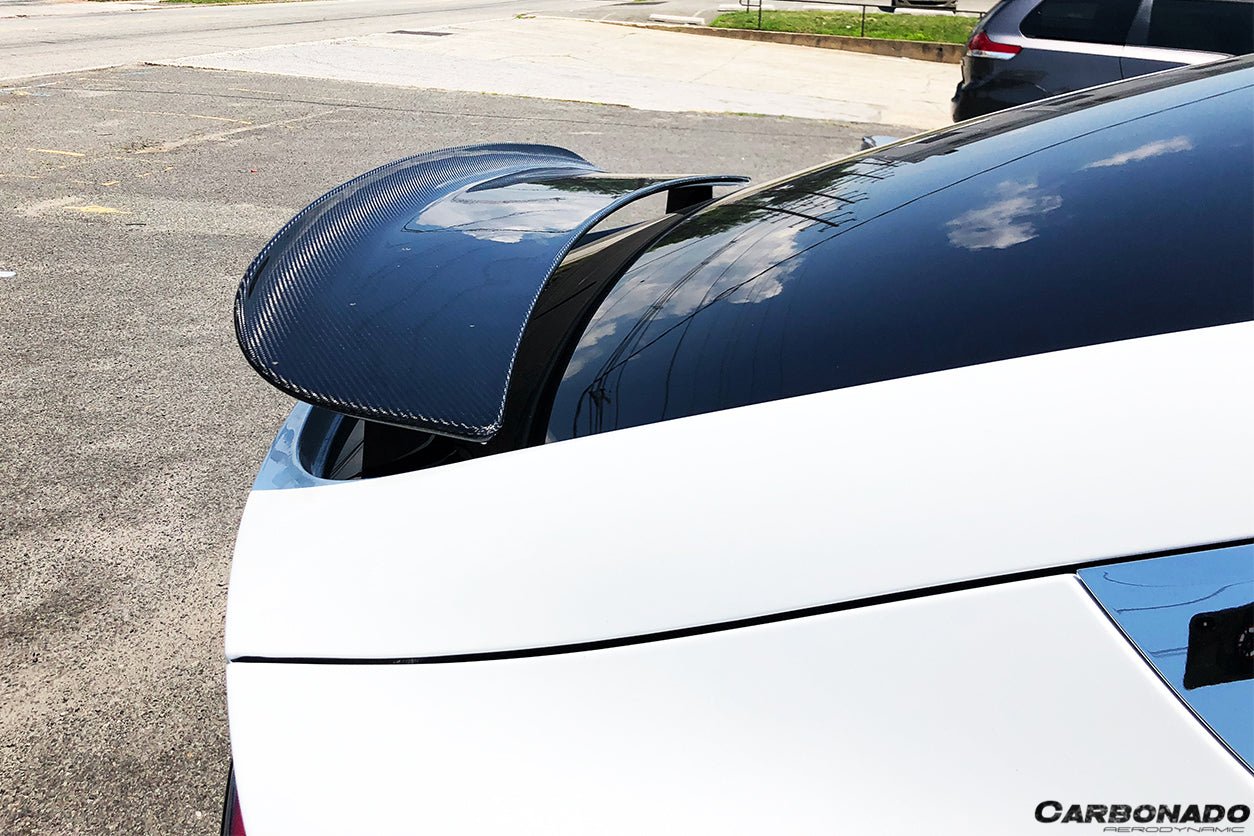 2016 - 2021 Tesla Model X SUV RZS Style Carbon Fiber Trunk Spoiler