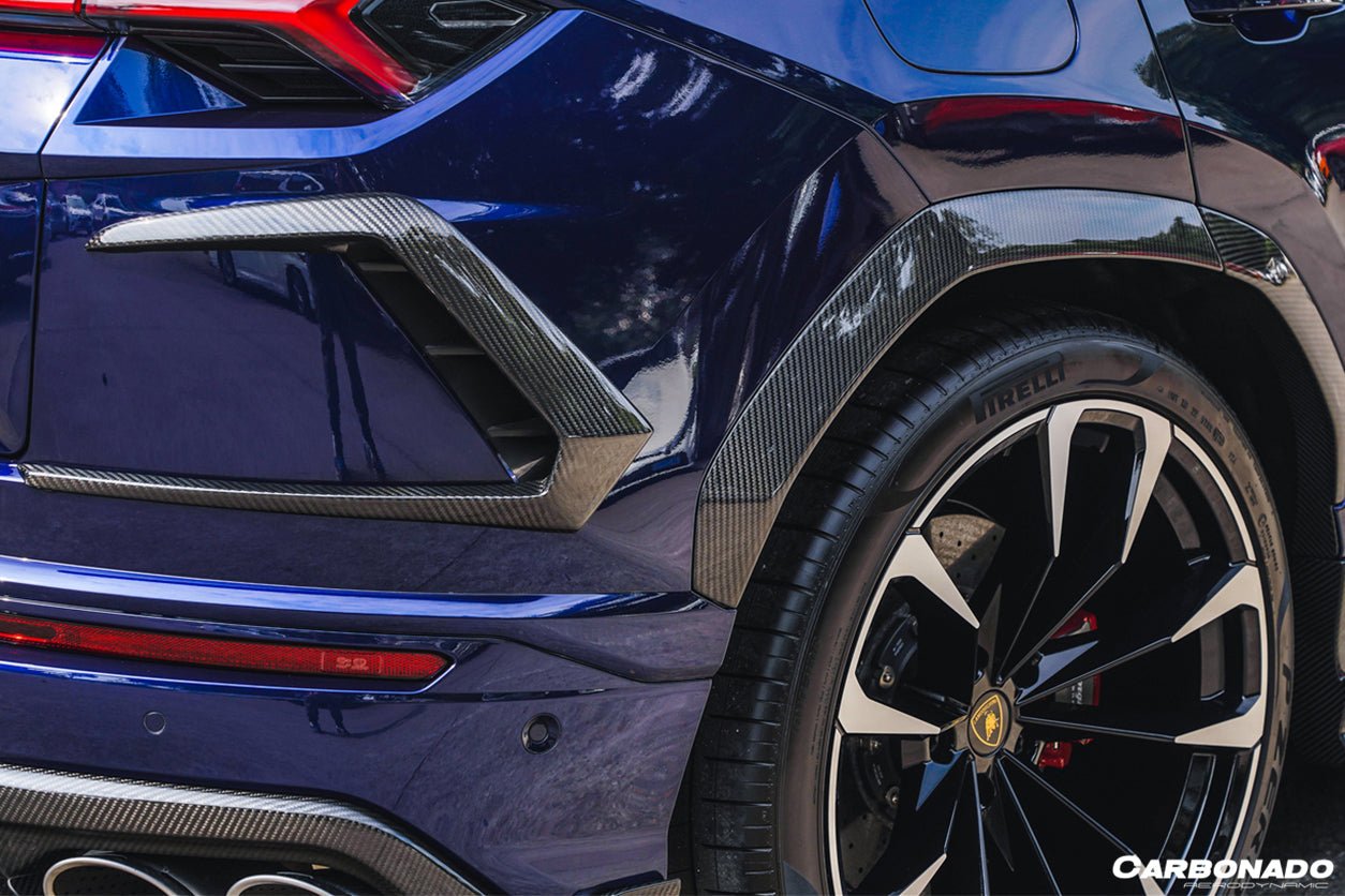 2018 - 2022 Lamborghini URUS TC Style Dry Carbon Fiber Rear Bumper Vents