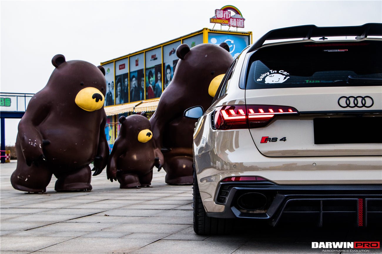 2017 - 2024 Audi RS4 B9 BKSS Style Rear Diffuser with Winglets