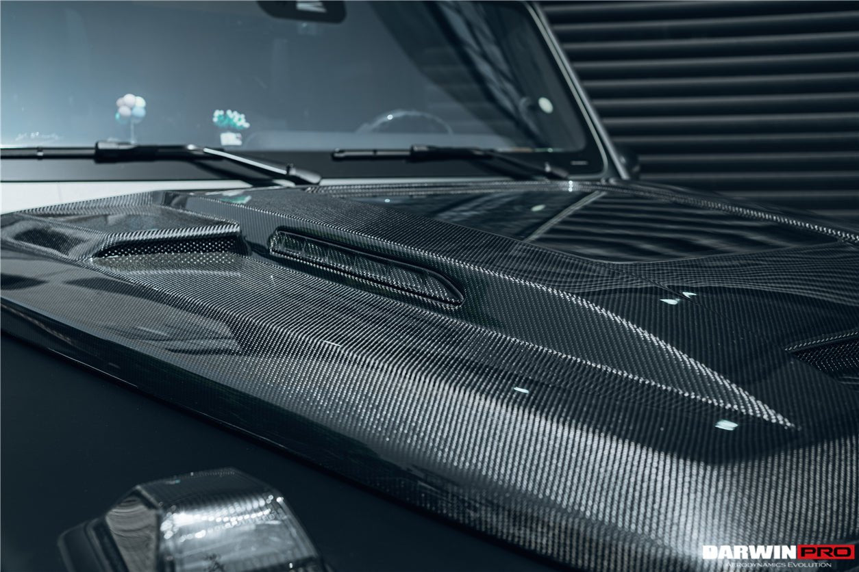 2019 - 2023 Mercedes Benz W464 G-Class G Wagon G500 & G550 & G63AMG IMP Performance Partial Carbon Fiber Hood