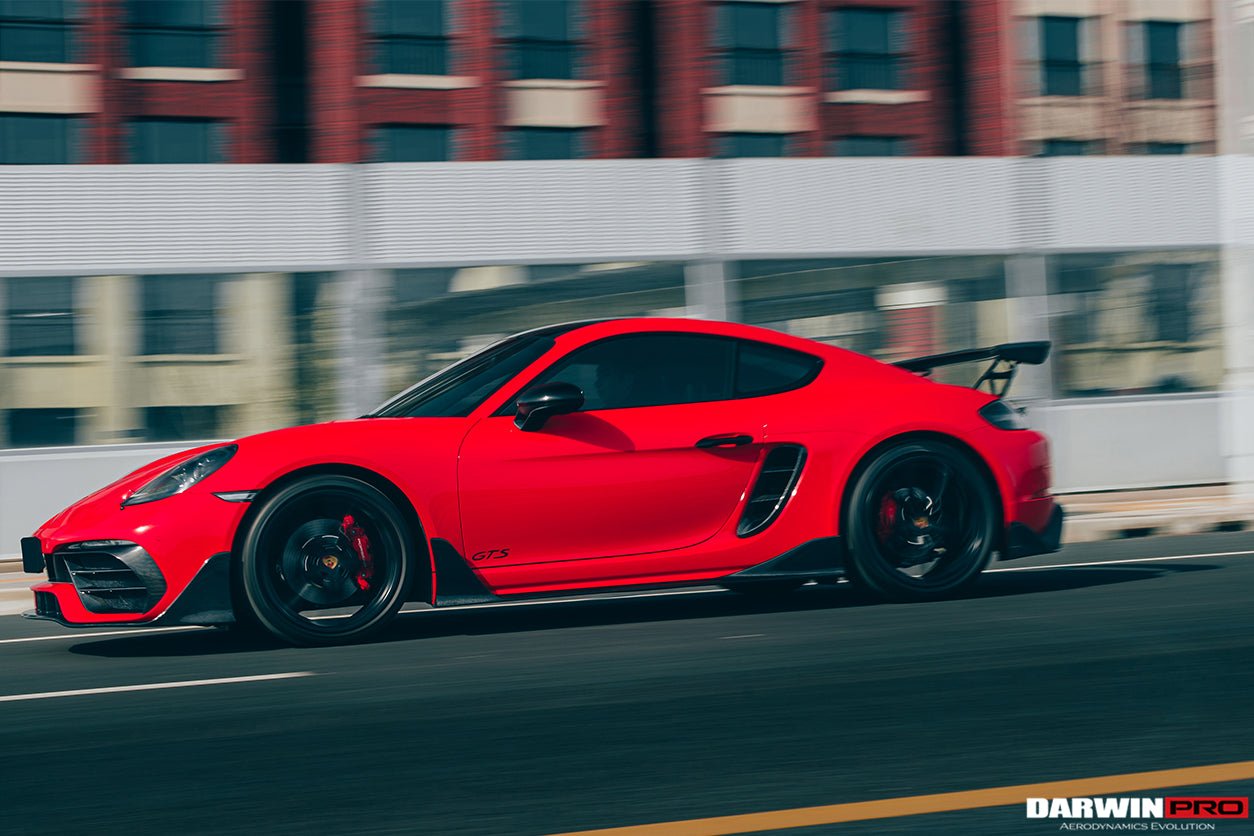 2016 - 2024 Porsche 718 Cayman & Boxster Stuttmate Carbon Fiber Side Skirts