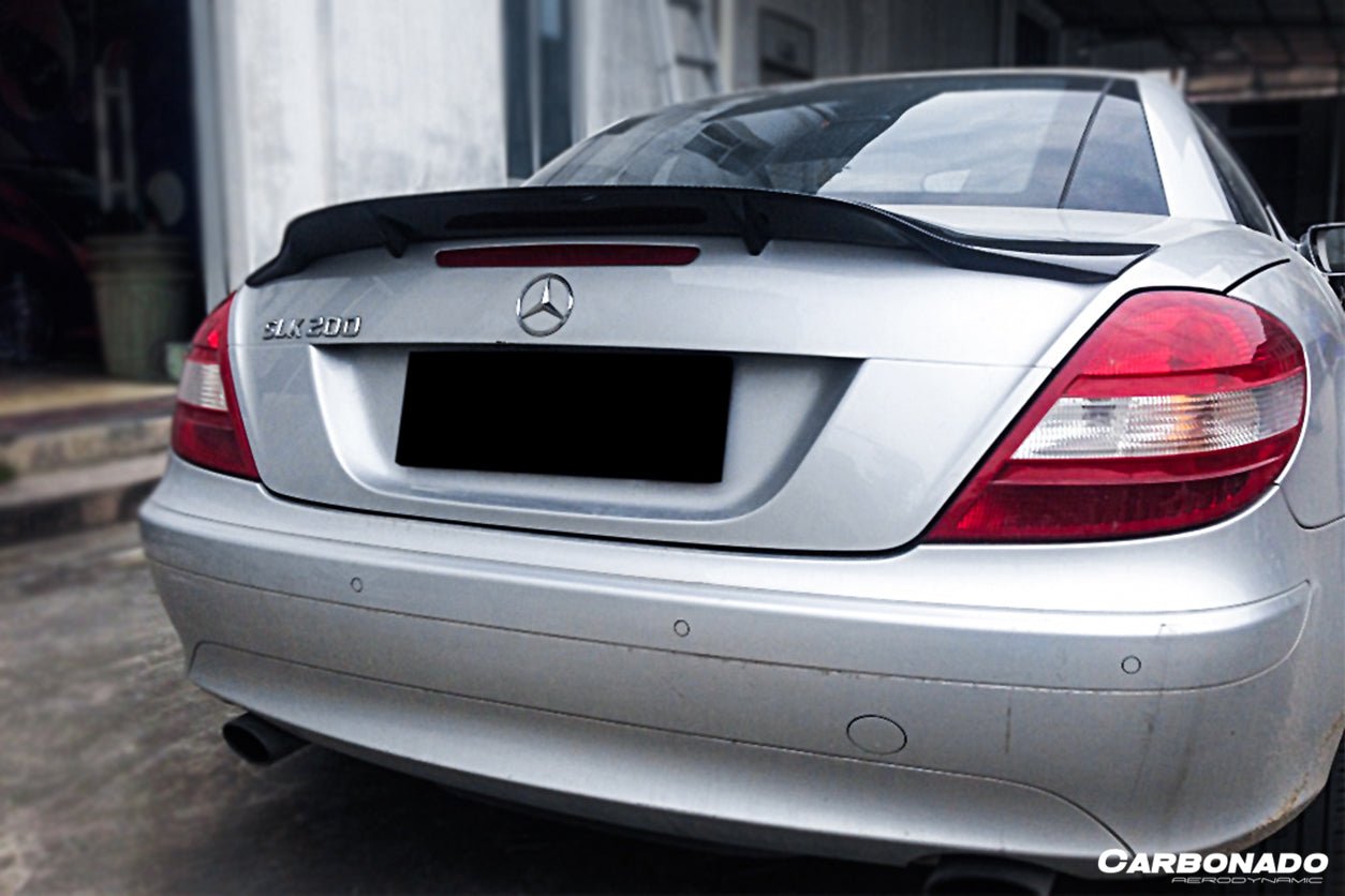 2005 - 2011 Mercedes Benz SLK R171 RT Style Carbon Fiber Trunk Spoiler