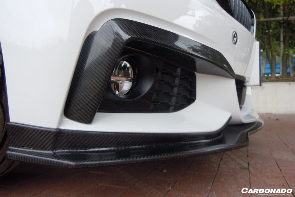 2014-2017 BMW 4 Series F32 F33 M Sport ECC Style Carbon Fiber Front Lip