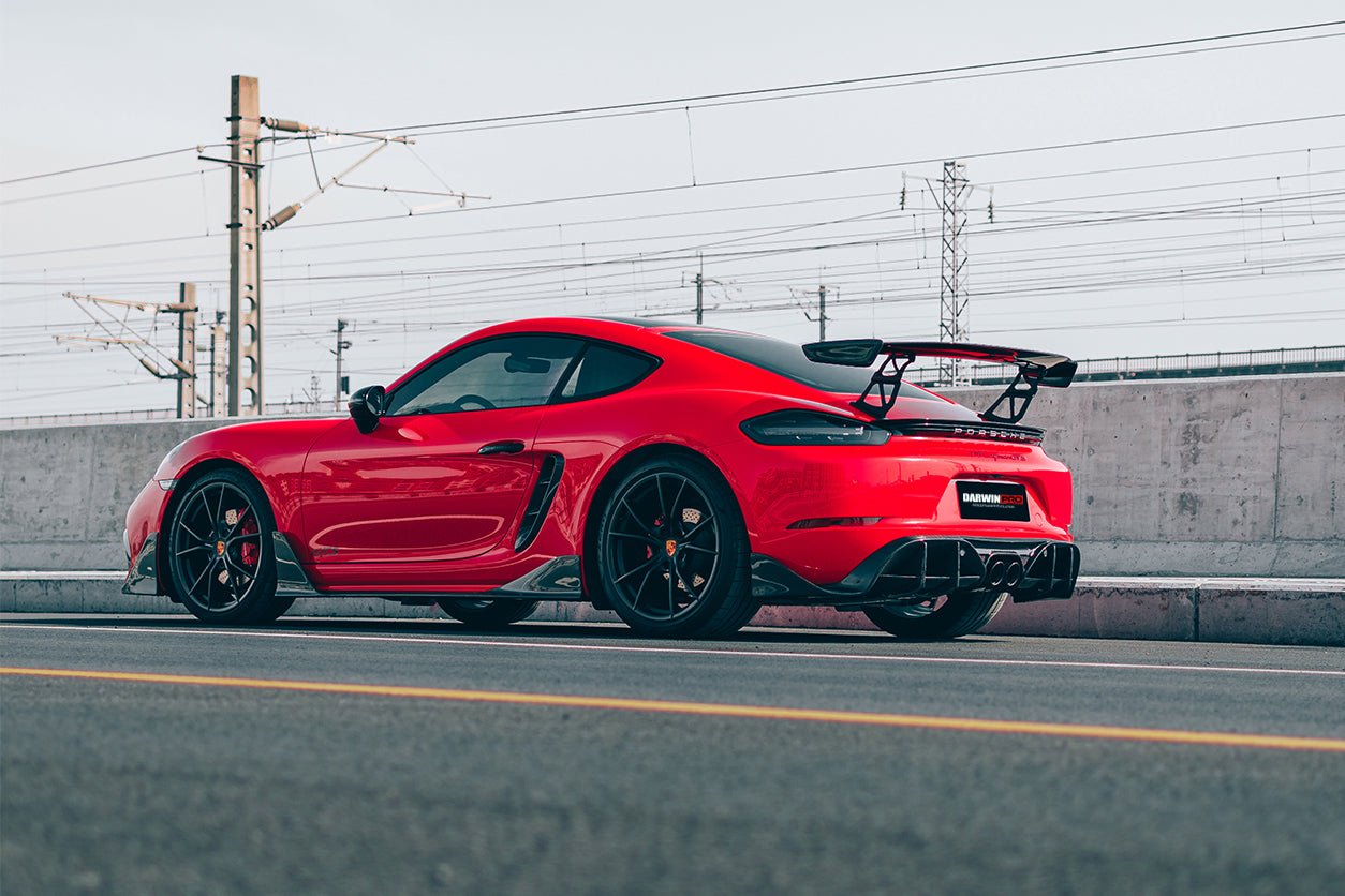 2016 - 2024 Porsche 718 Cayman & Boxster Stuttmate Carbon Fiber Rear Diffuser