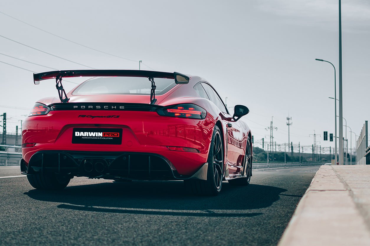 2016 - 2024 Porsche 718 Cayman & Boxster Stuttmate Carbon Fiber Rear Diffuser