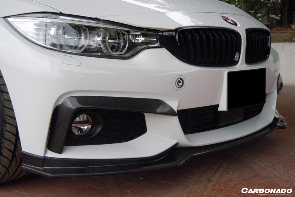 2014-2017 BMW 4 Series F32 F33 M Sport ECC Style Carbon Fiber Front Lip