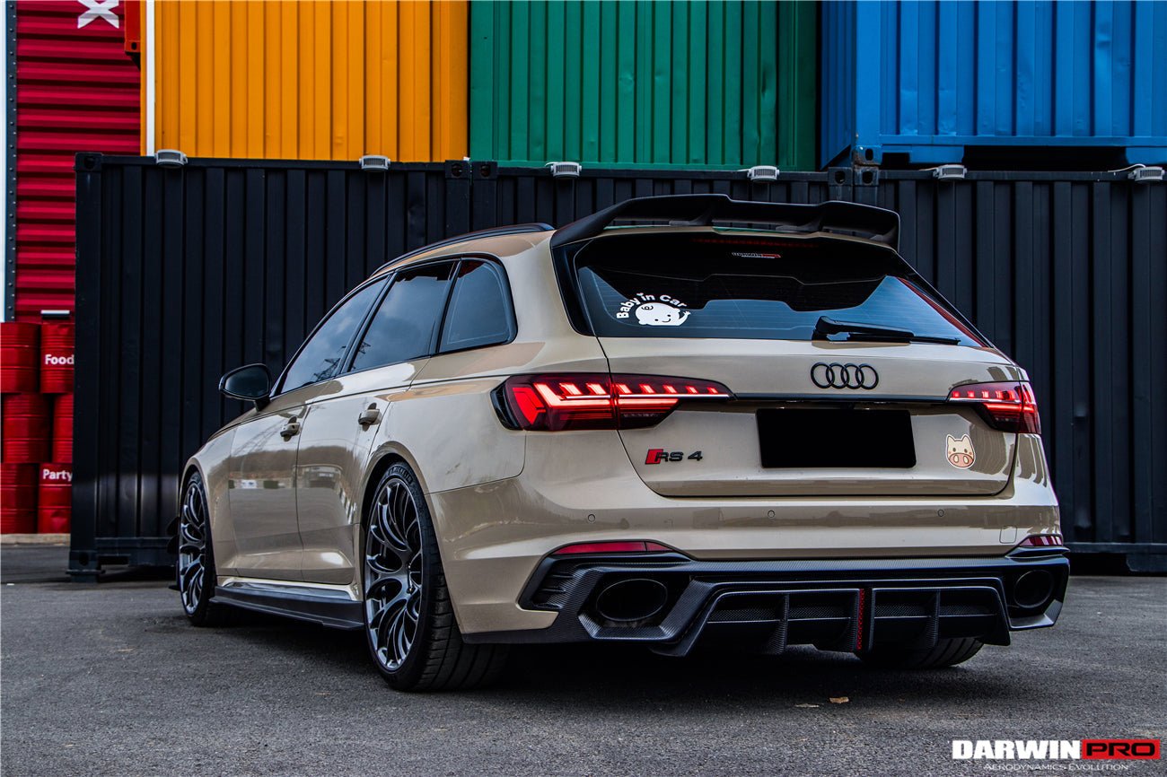 2017 - 2024 Audi RS4 B9 BKSS Style Side Skirts Under Board