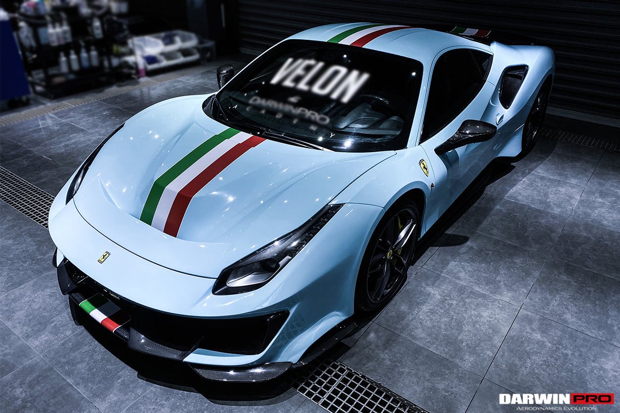 2015 - 2020 Ferrari 488 GTB & Spyder Pista Style Quarter Panel Side Scoops