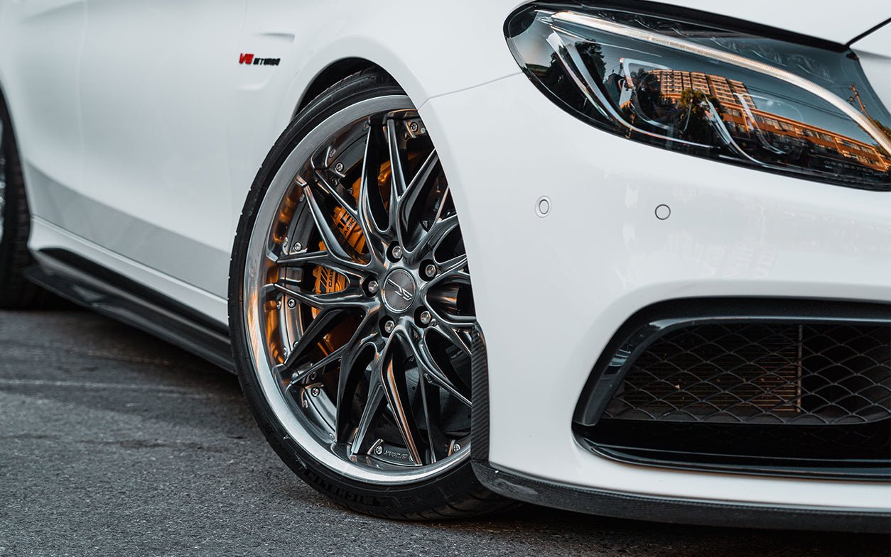 2015 - 2021 Mercedes Benz W205 C63/S AMG Sedan BKSS Style Carbon Fiber Front Lip