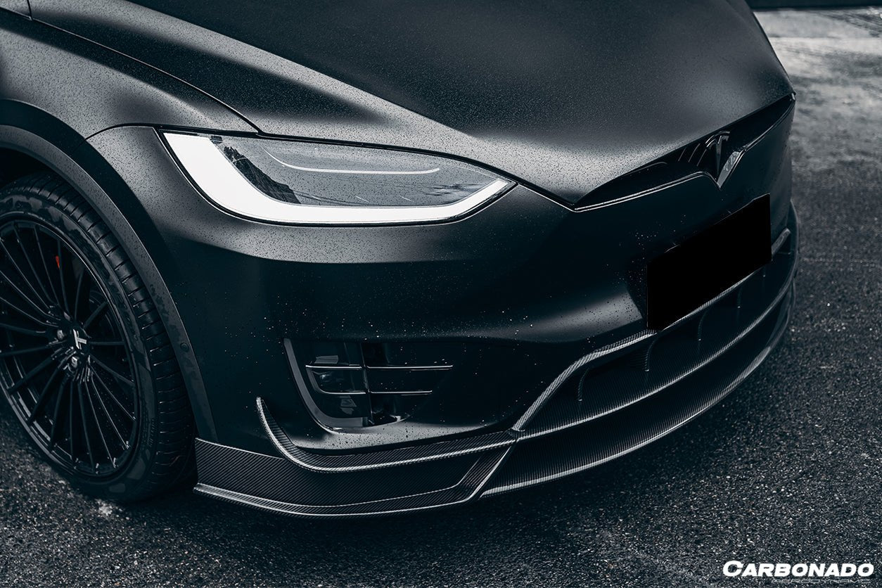 2019 - 2021 Tesla Model X SUV RZS Style Carbon Fiber Full Kit