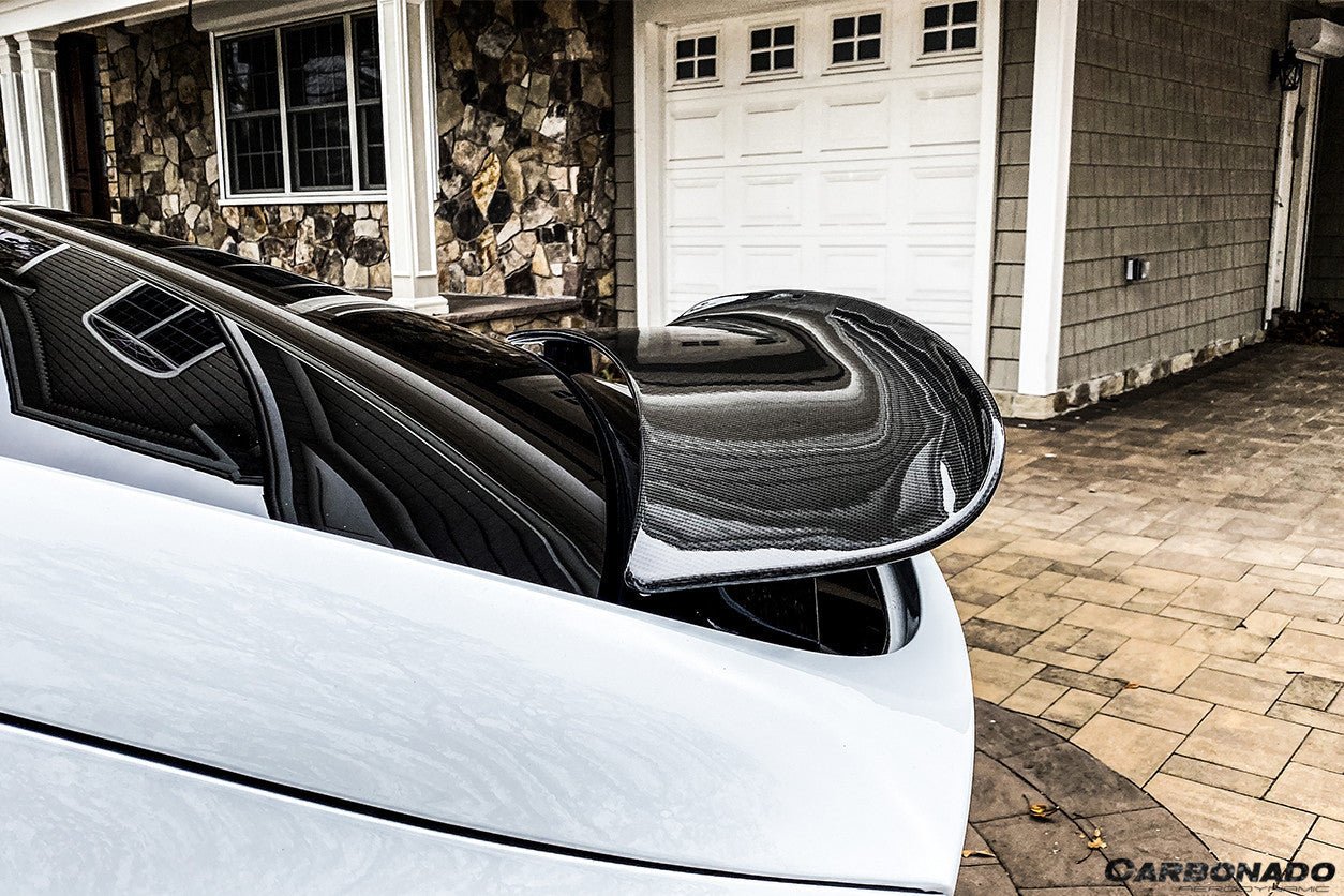 2016 - 2021 Tesla Model X SUV RZS Style Carbon Fiber Trunk Spoiler