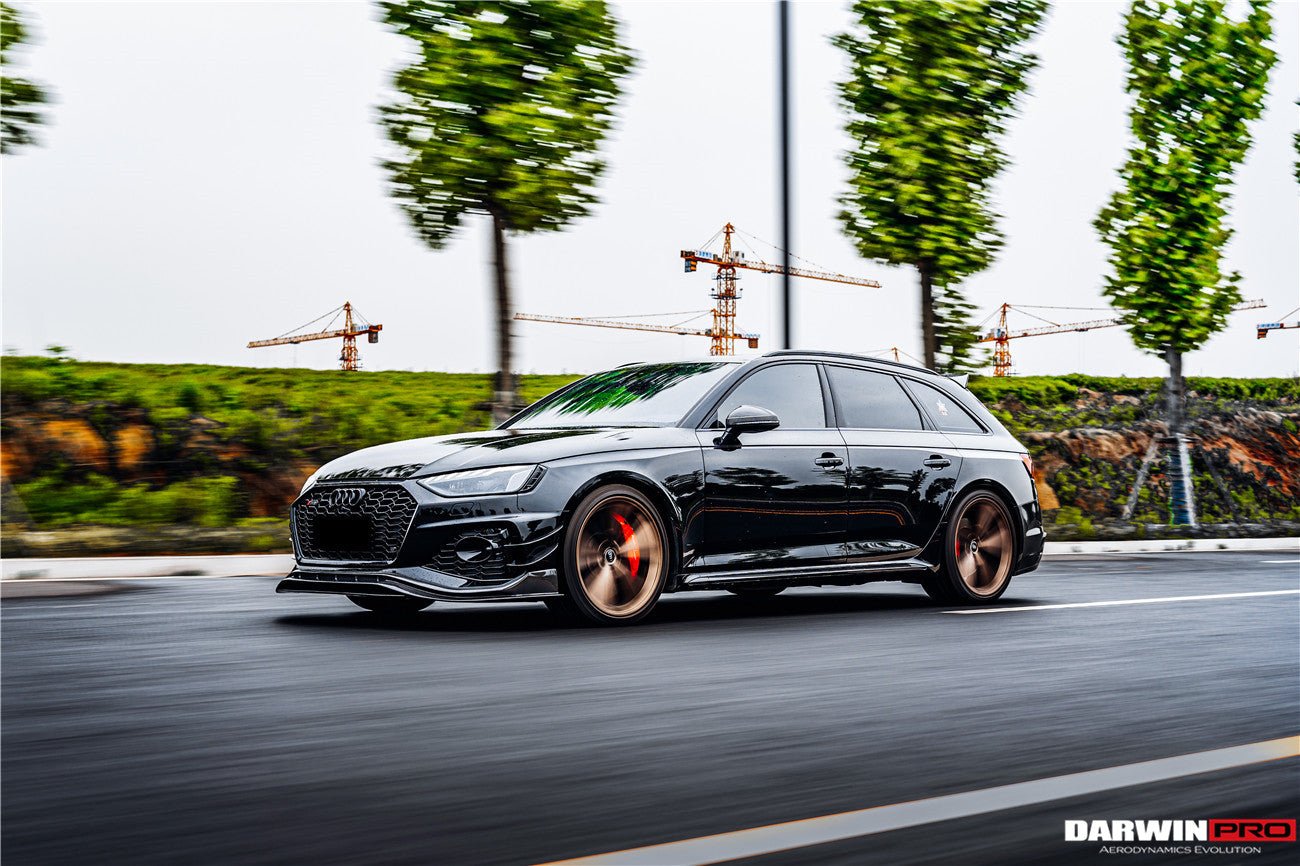 2020 - 2024 Audi RS4 B9.5 BKSS Style Carbon Fiber Front Bumper Canards