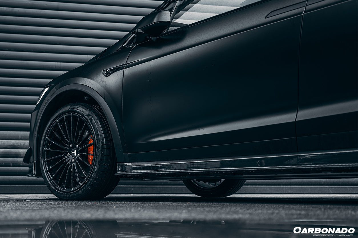 2019 - 2021 Tesla Model X SUV RZS Style Carbon Fiber Full Kit