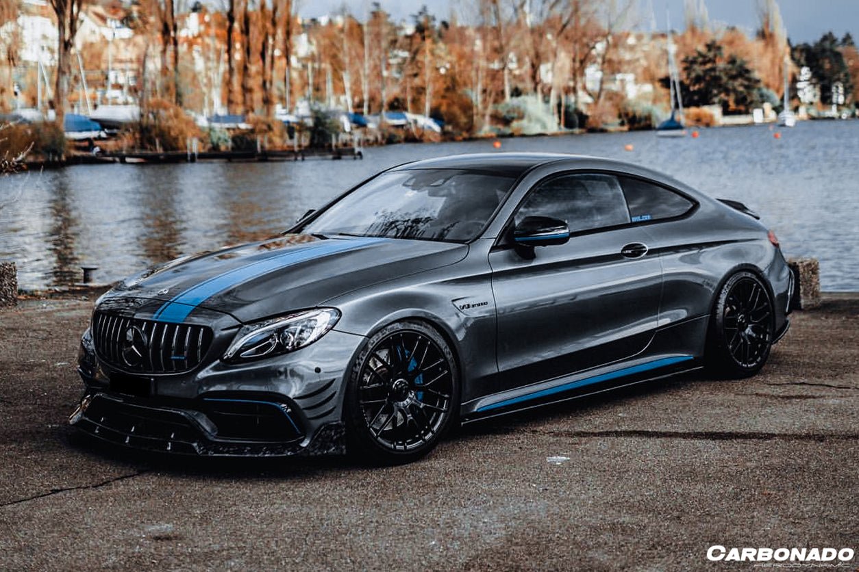 2015 - 2021 Mercedes Benz W205 C63 & S AMG Coupe BR Style Front Lip