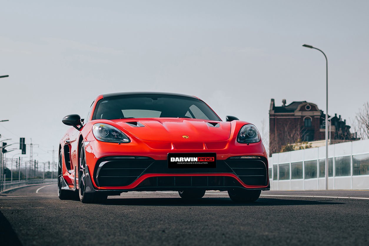 Porsche 718 Cayman & Boxster Stuttmate Carbon Fiber Front Bumper (2016-2020)