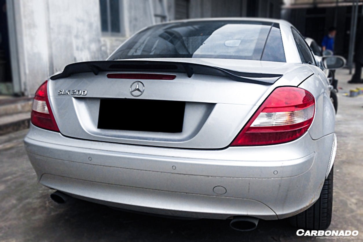 2005 - 2011 Mercedes Benz SLK R171 RT Style Carbon Fiber Trunk Spoiler