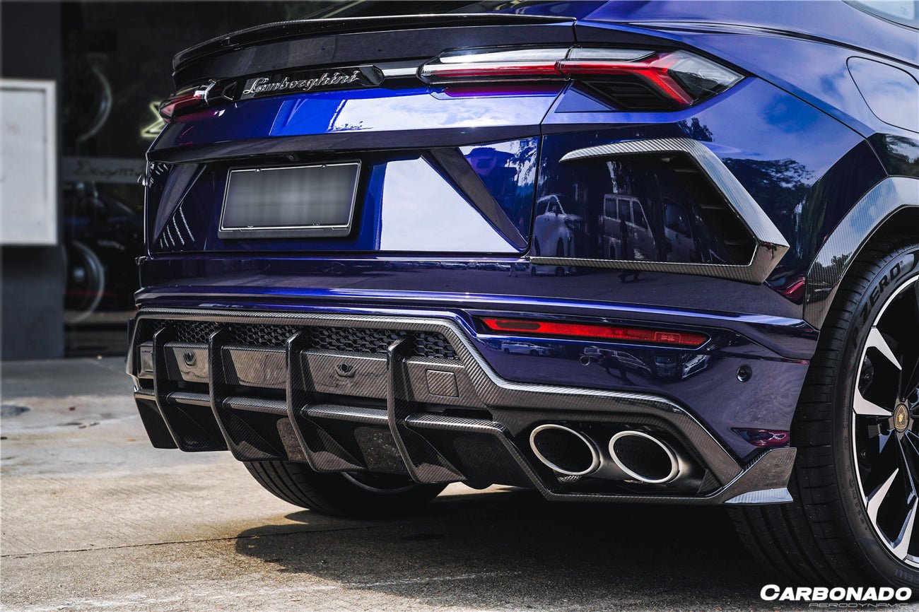 2018 - 2022 Lamborghini URUS TC Style Dry Carbon Fiber Rear Bumper Vents