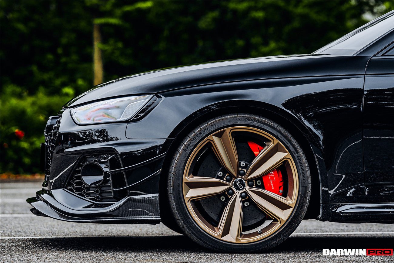 2020 - 2024 Audi RS4 B9.5 BKSS Style Carbon Fiber Front Bumper Canards