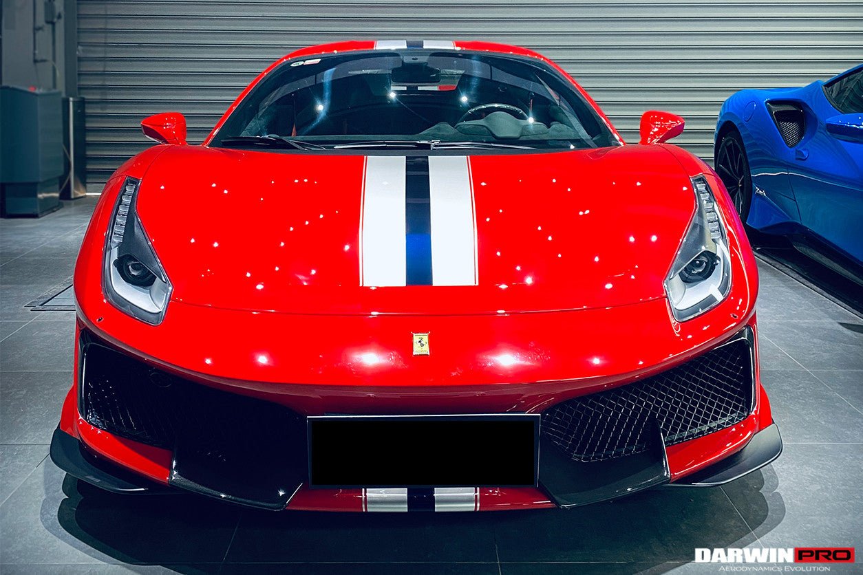 2018 - 2022 Ferrari 488 Pista Partial Carbon Fiber Front Bumper