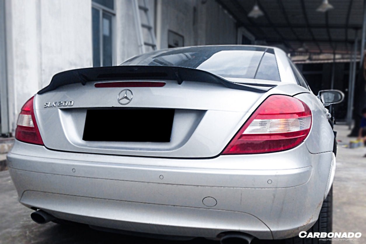 2005 - 2011 Mercedes Benz SLK R171 RT Style Carbon Fiber Trunk Spoiler