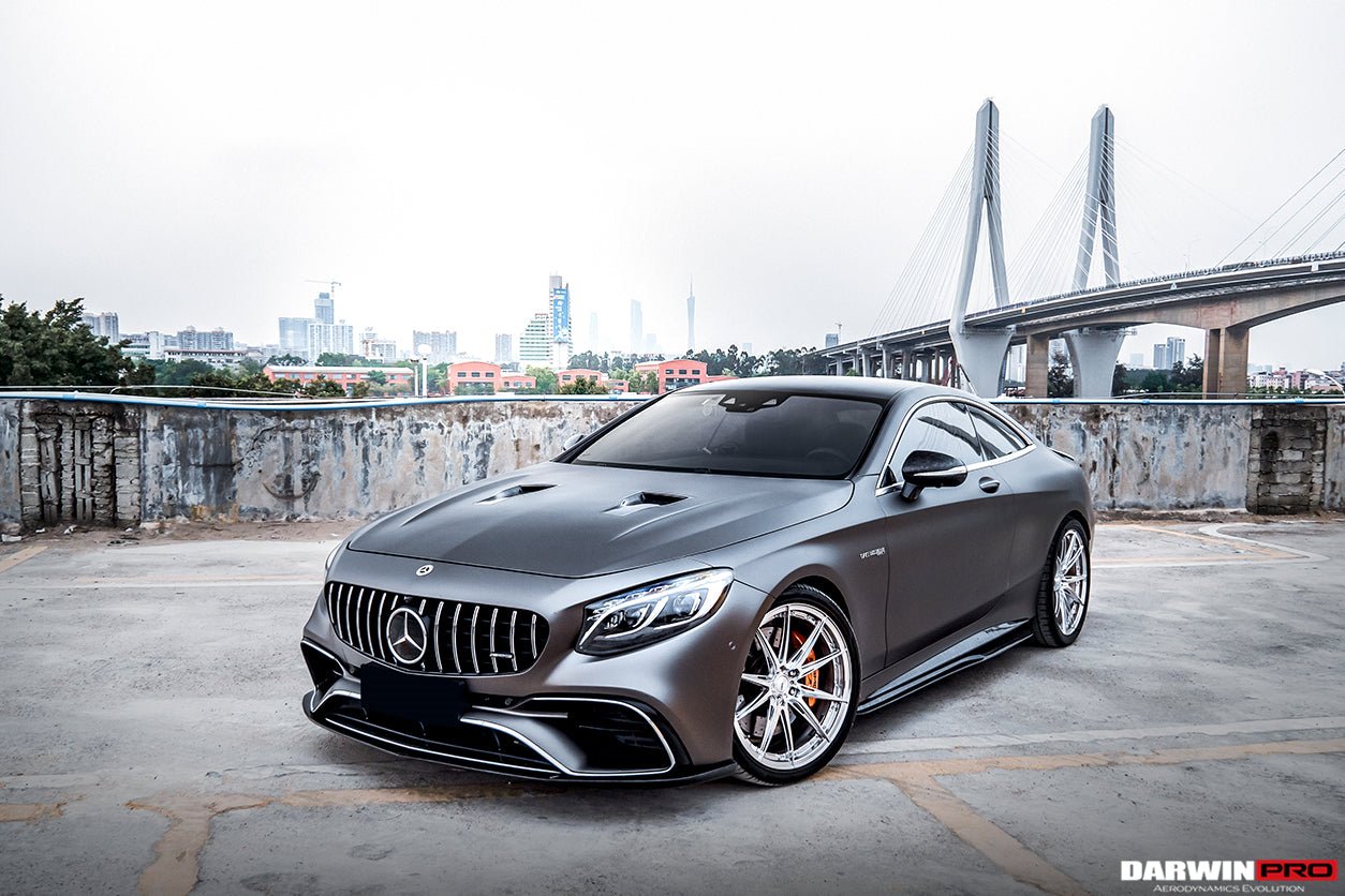 2018 - 2021 Mercedes Benz C217 S63 & S65 AMG Coupe BKSS Style Carbon Fiber Front Lip