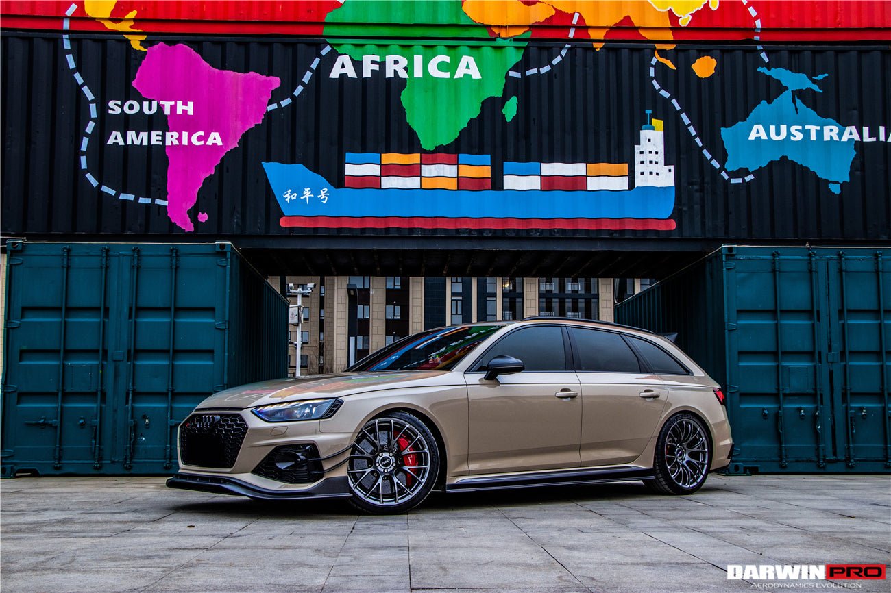 2017 - 2024 Audi RS4 B9 BKSS Style Side Skirts Under Board