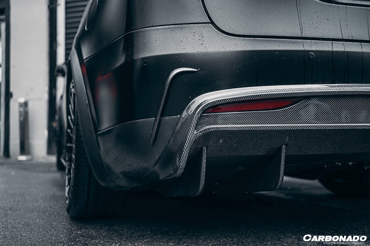 2016 - 2018 Tesla Model X SUV RZS Style Carbon Fiber Rear Diffuser