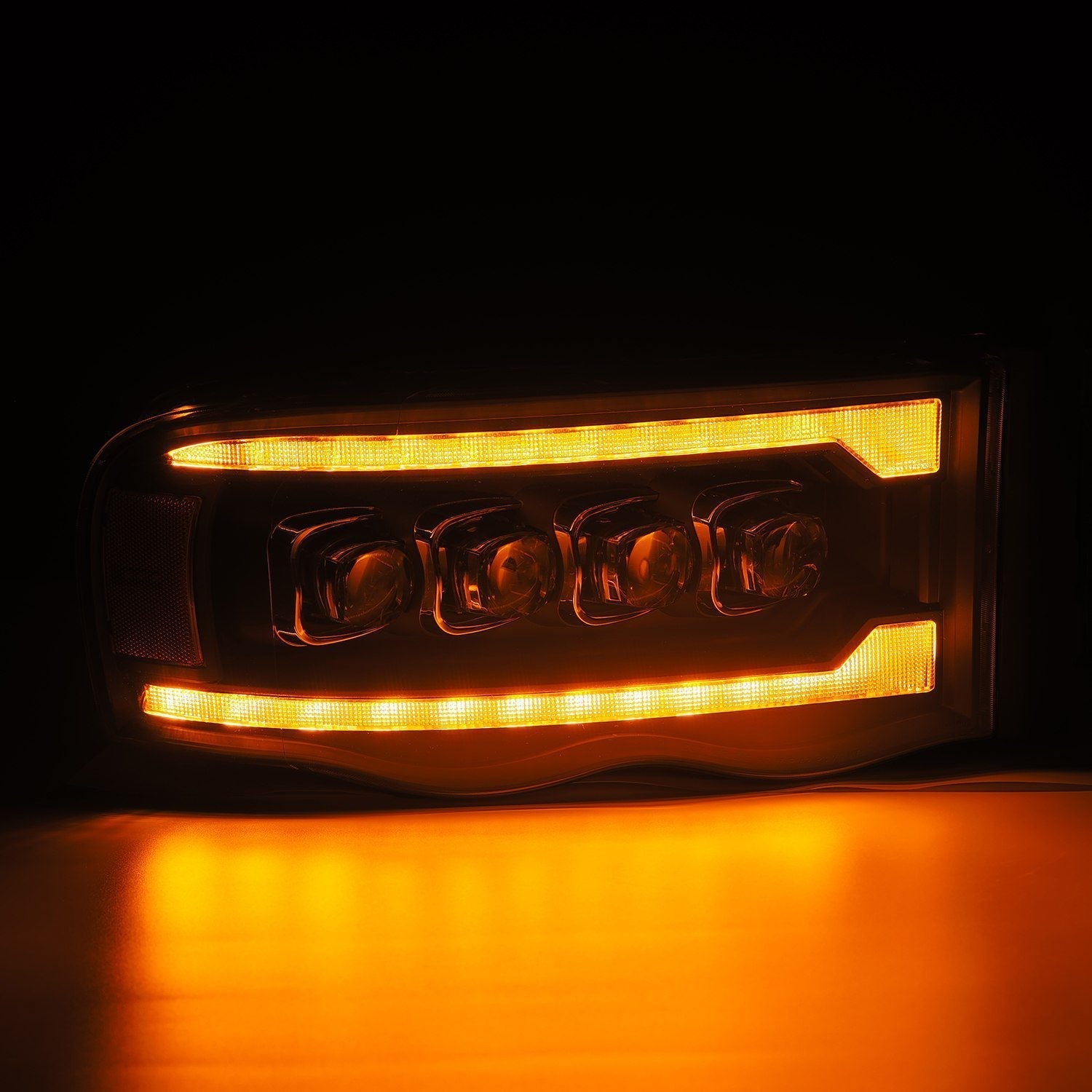 02-05 Dodge Ram NOVA-Series LED Projector Headlights Black | AlphaRex