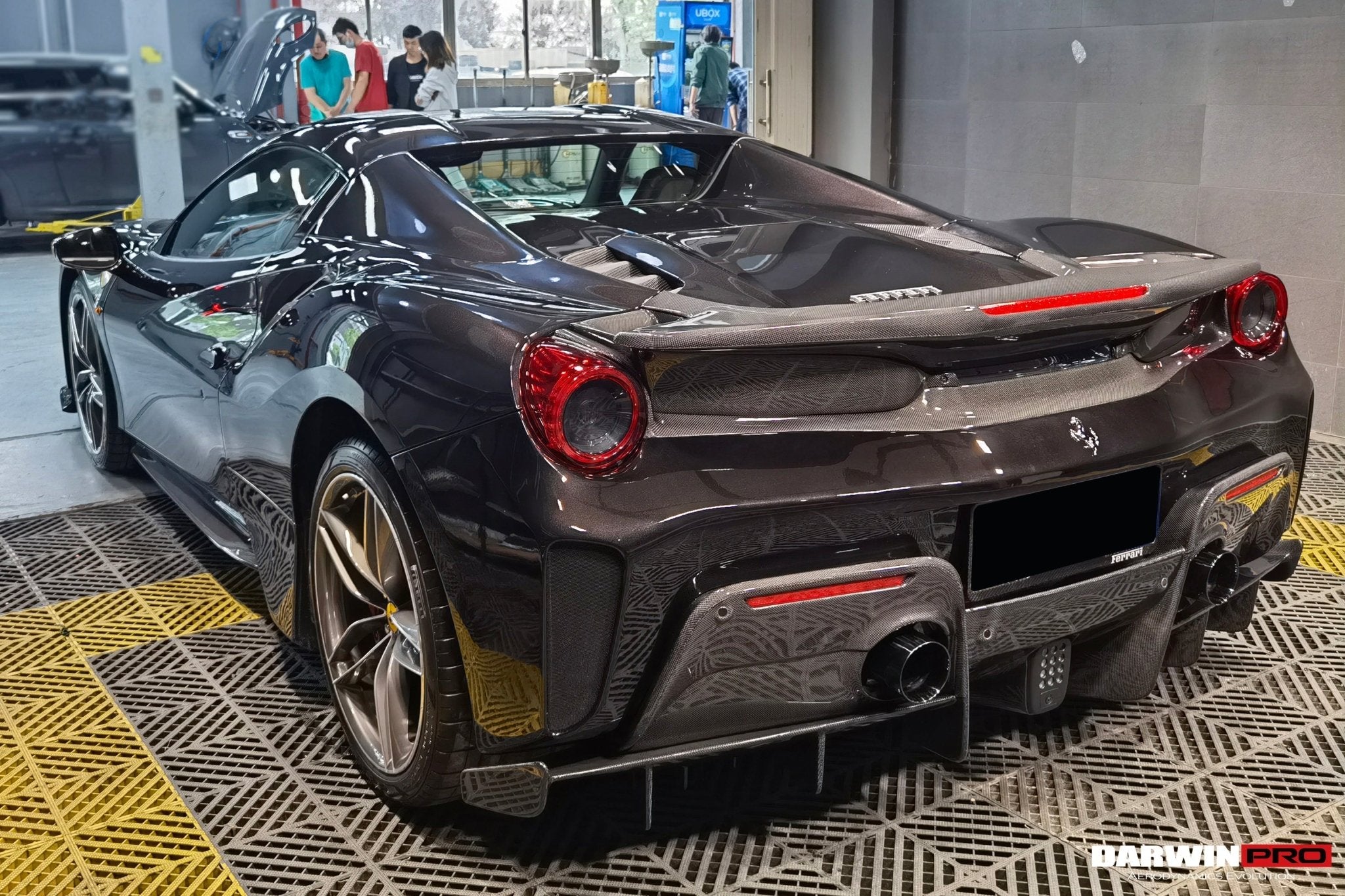 2015 - 2020 Ferrari 488 Spyder Pista Style Rear Bumper & Wing