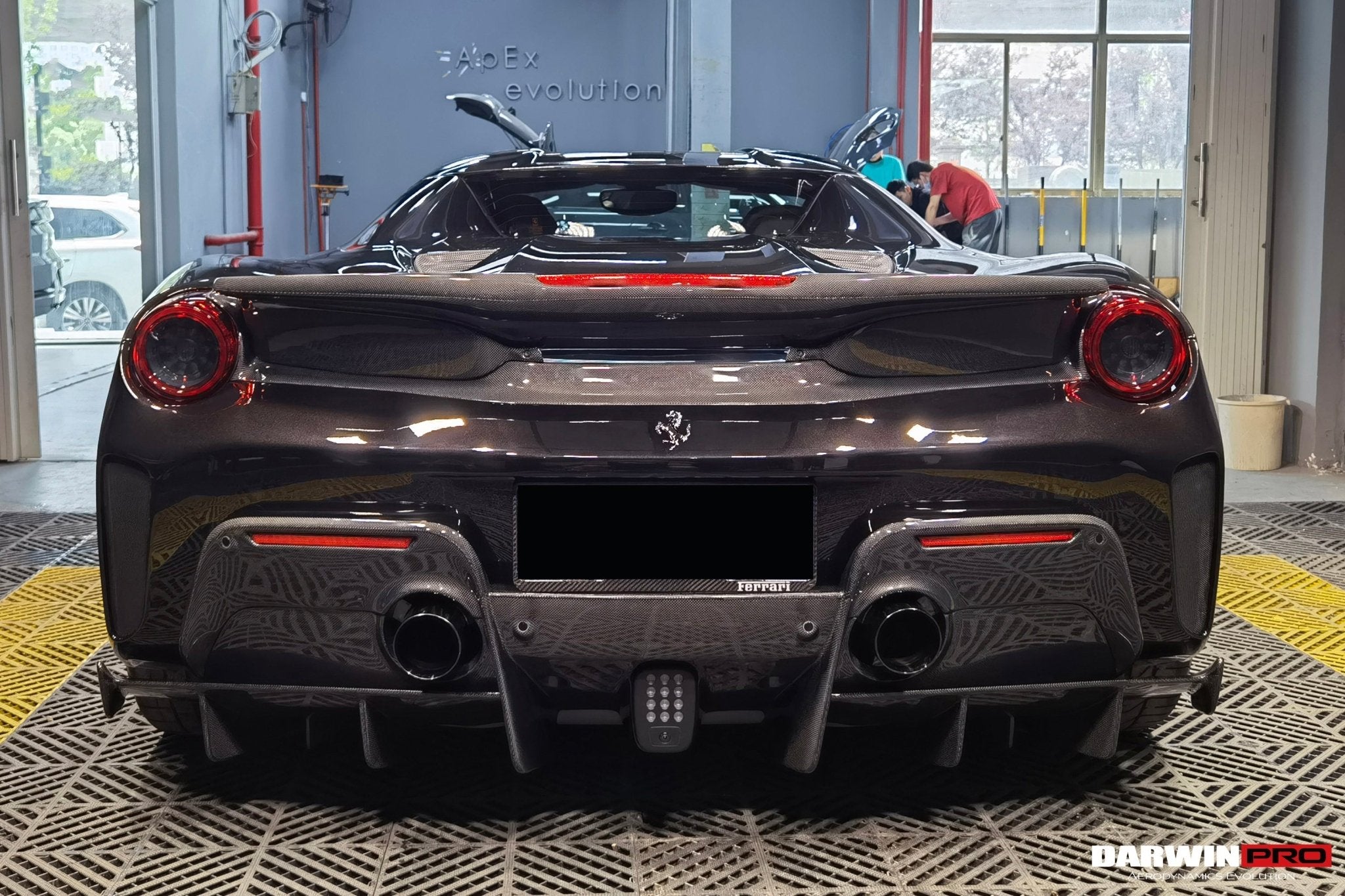 2015 - 2020 Ferrari 488 Spyder Pista Style Rear Bumper & Wing