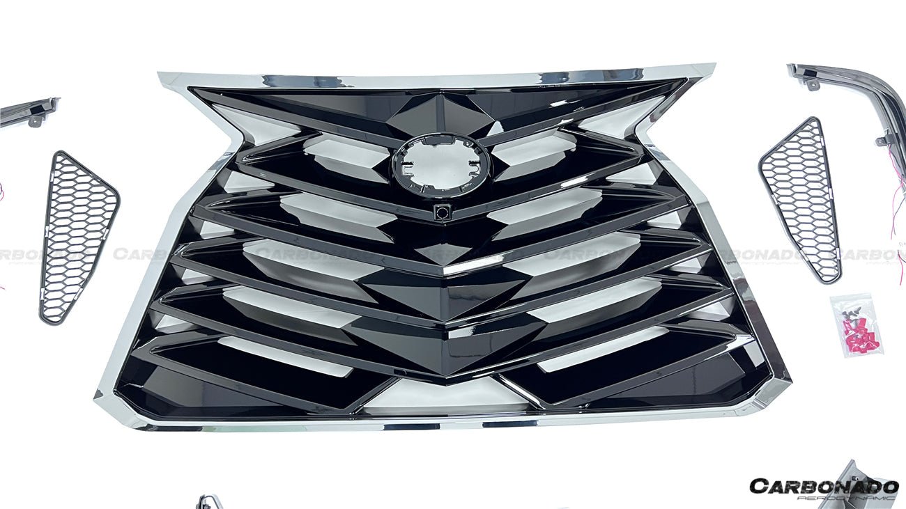 2021 - 2025 Toyota Sienna Thunder Style PP Front Bumper with Lip and Grills and LED Light